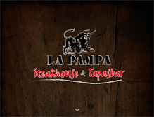 Tablet Screenshot of lapampa-steakhouse.de